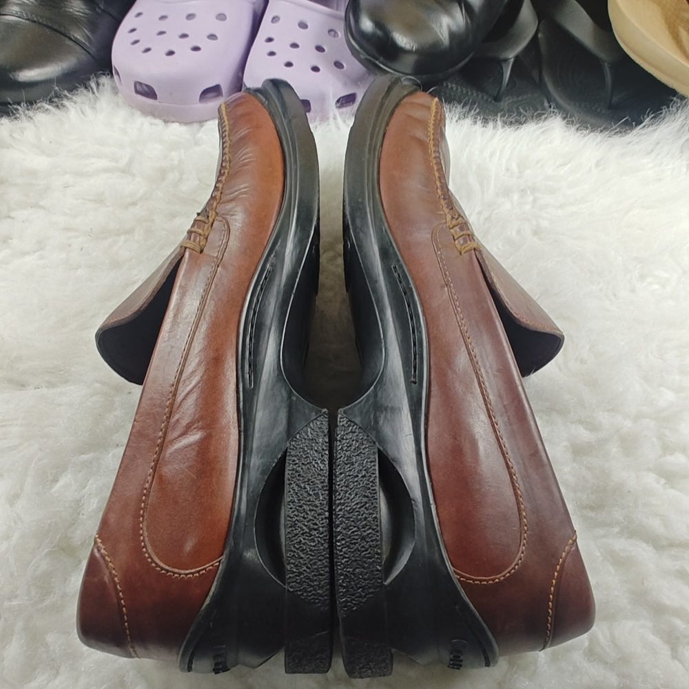 Cole Haan Country Brown Leather Loafers – Men’s  Dress Shoes Size 10.5W - Picture 10 of 13